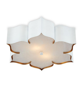 Grand Lotus White Flush Mount (92|9999-0059)