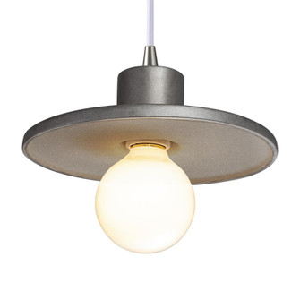 Saucer Pendant (254|CER-6325-ANTS-NCKL-WTCD)