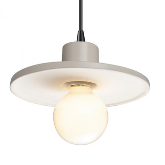 Saucer Pendant (254|CER-6325-MAT-MBLK-BKCD)