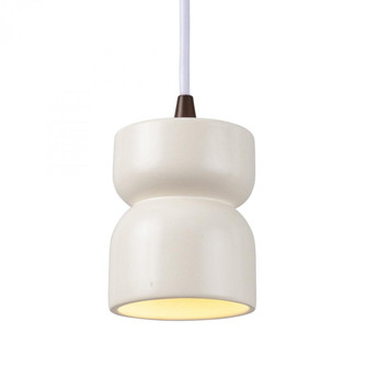 Short Hourglass Pendant (254|CER-6500-MAT-DBRZ-WTCD)