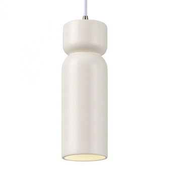 Tall Hourglass Pendant (254|CER-6510-MAT-ABRS-WTCD)