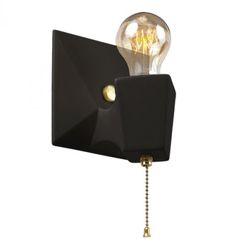 Geo w/ No Shade Wall Sconce (254|CER-7011-CRB-BRSS)