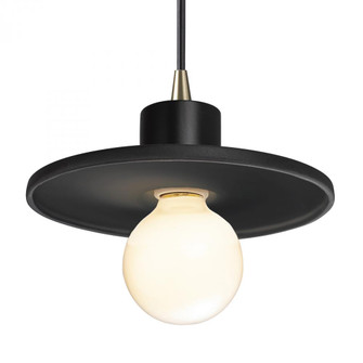 Saucer Pendant (254|CER-6325-CRB-ABRS-BKCD)