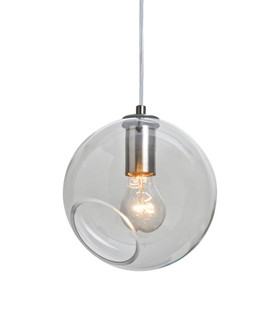 Besa, Maestro 8 Cord Pendant for Mulitport Canopy, Clear, Satin Nickel Finish, 1x60W (127|J-MAESTRO8CL-SN)