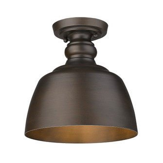 Wry Lighting Holmes 1-light Flush Mount in Rubbed Bronze (36|0316-FM RBZ)