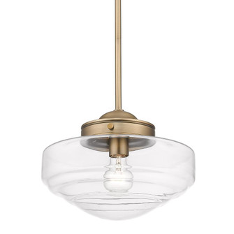 Ingalls Medium Pendant in Modern Brass and Clear Glass Shade (36|0508-M MBS-CLR)