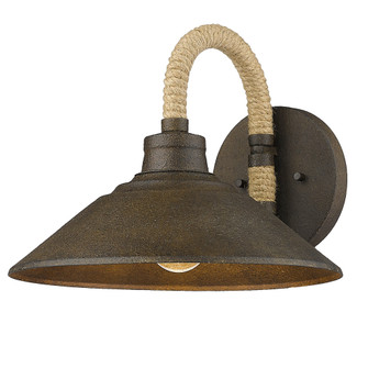 Golden Lighting Journey 1-light Wall Sconce in Dark Rust (36|3318-1W DR)