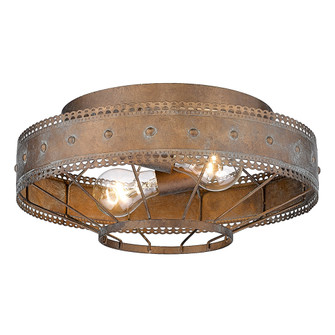 Wry Lighting Ferris 2-light Flush Mount in Copper Patina (36|7856-FM CP)