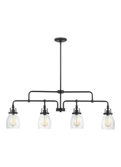 Belton transitional 4-light indoor dimmable ceiling pendant hanging chandelier pendant light in midn (38|6614504-112)