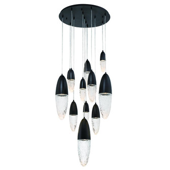 Ecrou 12 Light Chandelier in Black (4304|43859-022)