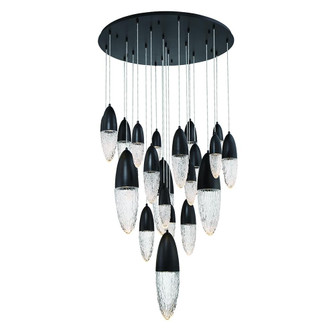 Ecrou 22 Light Chandelier in Black (4304|43860-025)