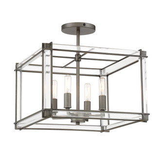 Langen Square - 4 Light Semi Flush (10|3859-756)