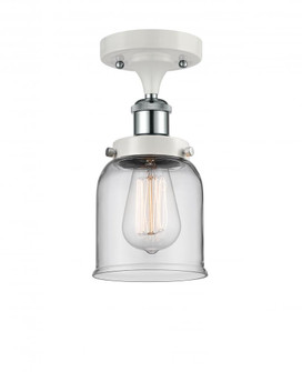 Bell - 1 Light - 5 inch - White Polished Chrome - Semi-Flush Mount (3442|916-1C-WPC-G52-LED)
