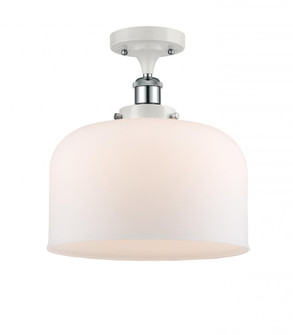 Bell - 1 Light - 12 inch - White Polished Chrome - Semi-Flush Mount (3442|916-1C-WPC-G71-L)