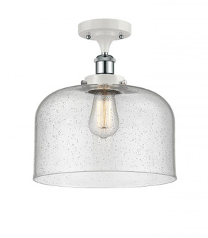 Bell - 1 Light - 12 inch - White Polished Chrome - Semi-Flush Mount (3442|916-1C-WPC-G74-L-LED)
