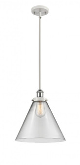 Cone - 1 Light - 12 inch - White Polished Chrome - Mini Pendant (3442|916-1S-WPC-G42-L)