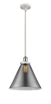 Cone - 1 Light - 12 inch - White Polished Chrome - Mini Pendant (3442|916-1S-WPC-G43-L)