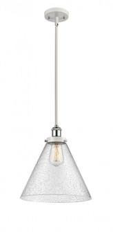 Cone - 1 Light - 12 inch - White Polished Chrome - Mini Pendant (3442|916-1S-WPC-G44-L-LED)