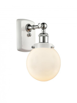 Beacon - 1 Light - 6 inch - White Polished Chrome - Sconce (3442|916-1W-WPC-G201-6-LED)