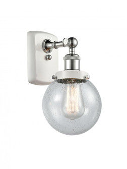 Beacon - 1 Light - 6 inch - White Polished Chrome - Sconce (3442|916-1W-WPC-G204-6-LED)