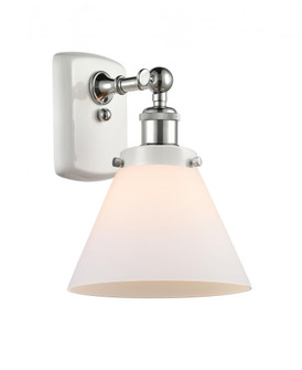 Cone - 1 Light - 8 inch - White Polished Chrome - Sconce (3442|916-1W-WPC-G41-LED)