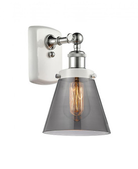 Cone - 1 Light - 6 inch - White Polished Chrome - Sconce (3442|916-1W-WPC-G63-LED)