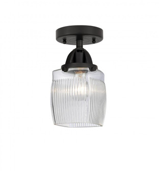 Colton - 1 Light - 6 inch - Matte Black - Semi-Flush Mount (3442|288-1C-BK-G302-LED)