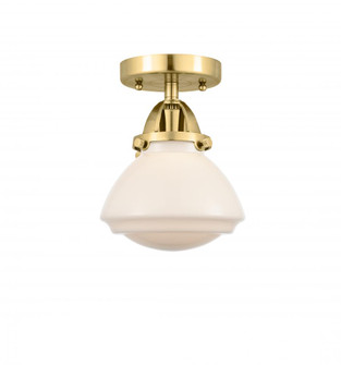 Olean - 1 Light - 7 inch - Satin Gold - Semi-Flush Mount (3442|288-1C-SG-G321-LED)