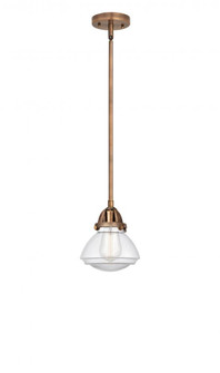 Olean - 1 Light - 7 inch - Antique Copper - Stem hung - Mini Pendant (3442|288-1S-AC-G322)