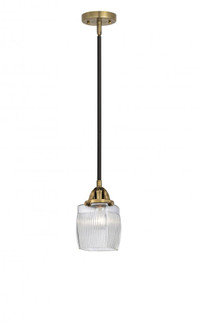 Colton - 1 Light - 6 inch - Black Antique Brass - Stem hung - Mini Pendant (3442|288-1S-BAB-G302-LED)