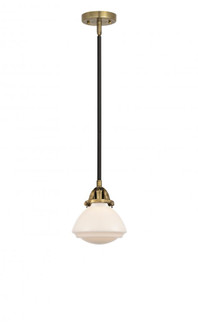 Olean - 1 Light - 7 inch - Black Antique Brass - Stem hung - Mini Pendant (3442|288-1S-BAB-G321-LED)