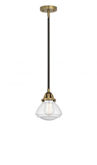 Olean - 1 Light - 7 inch - Black Antique Brass - Stem hung - Mini Pendant (3442|288-1S-BAB-G324-LED)