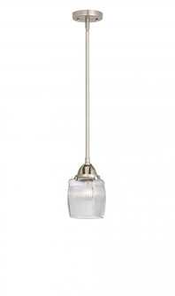 Colton - 1 Light - 6 inch - Brushed Satin Nickel - Stem hung - Mini Pendant (3442|288-1S-SN-G302)