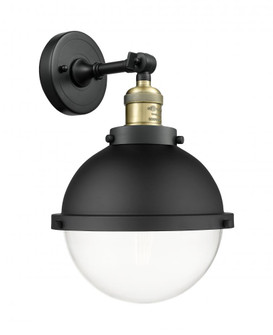 Hampden - 1 Light - 9 inch - Black Antique Brass - Adjustable Sconce (3442|203-BAB-HFS-82-BK-LED)