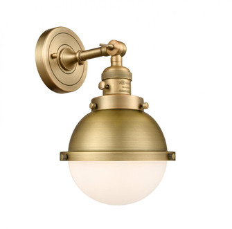 Hampden - 1 Light - 7 inch - Brushed Brass - Sconce (3442|203SW-BB-HFS-61-BB)