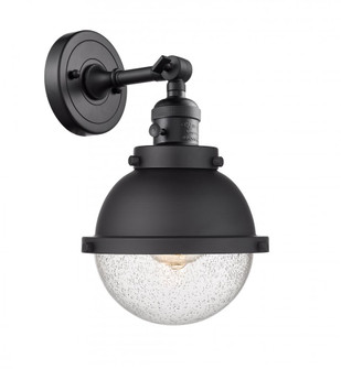 Hampden - 1 Light - 7 inch - Matte Black - Sconce (3442|203SW-BK-HFS-64-BK)