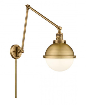 Hampden - 1 Light - 9 inch - Brushed Brass -Adjustable Swing Arm (3442|238-BB-HFS-81-BB)