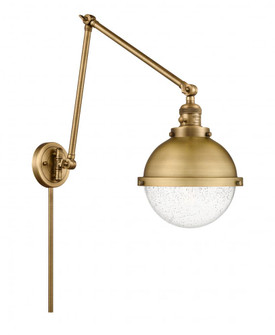 Hampden - 1 Light - 9 inch - Brushed Brass -Adjustable Swing Arm (3442|238-BB-HFS-84-BB-LED)