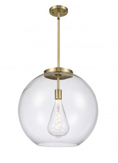 Athens - 1 Light - 18 inch - Antique Brass - Cord hung - Pendant (3442|221-1S-AB-G122-18)