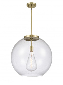 Athens - 1 Light - 18 inch - Antique Brass - Cord hung - Pendant (3442|221-1S-AB-G124-18)