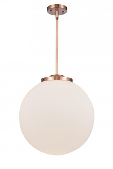 Beacon - 1 Light - 16 inch - Antique Copper - Stem Hung - Pendant (3442|221-1S-AC-G201-16)