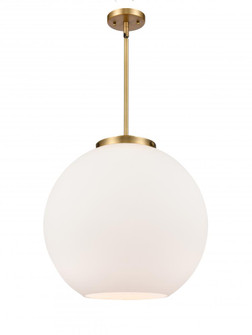 Athens - 1 Light - 18 inch - Brushed Brass - Cord hung - Pendant (3442|221-1S-BB-G121-18)