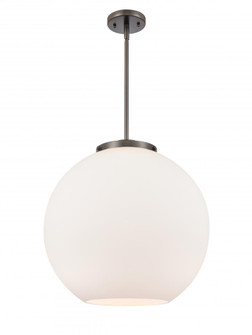 Athens - 1 Light - 18 inch - Oil Rubbed Bronze - Stem Hung - Pendant (3442|221-1S-OB-G121-18)