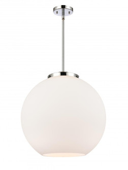 Athens - 1 Light - 18 inch - Polished Chrome - Cord hung - Pendant (3442|221-1S-PC-G121-18)