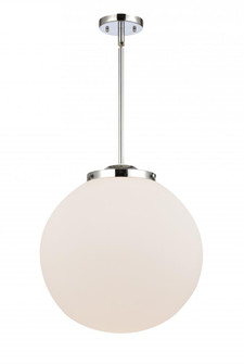 Beacon - 1 Light - 16 inch - Polished Chrome - Stem Hung - Pendant (3442|221-1S-PC-G201-16-LED)
