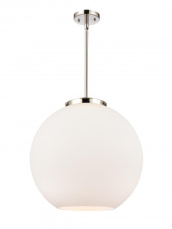 Athens - 1 Light - 18 inch - Polished Nickel - Cord hung - Pendant (3442|221-1S-PN-G121-18)