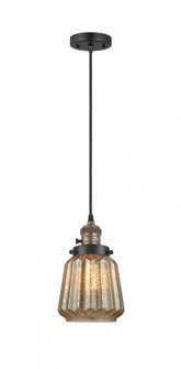 Chatham - 1 Light - 7 inch - Black Antique Brass - Cord hung - Mini Pendant (3442|201CSW-BAB-G146)
