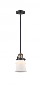 Canton - 1 Light - 5 inch - Black Antique Brass - Cord hung - Mini Pendant (3442|201CSW-BAB-G181S)
