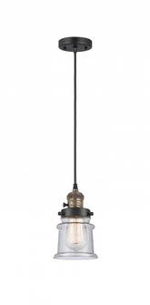 Canton - 1 Light - 5 inch - Black Antique Brass - Cord hung - Mini Pendant (3442|201CSW-BAB-G184S-LED)