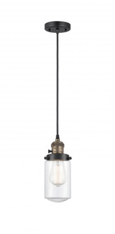 Dover - 1 Light - 5 inch - Black Antique Brass - Cord hung - Mini Pendant (3442|201CSW-BAB-G312)